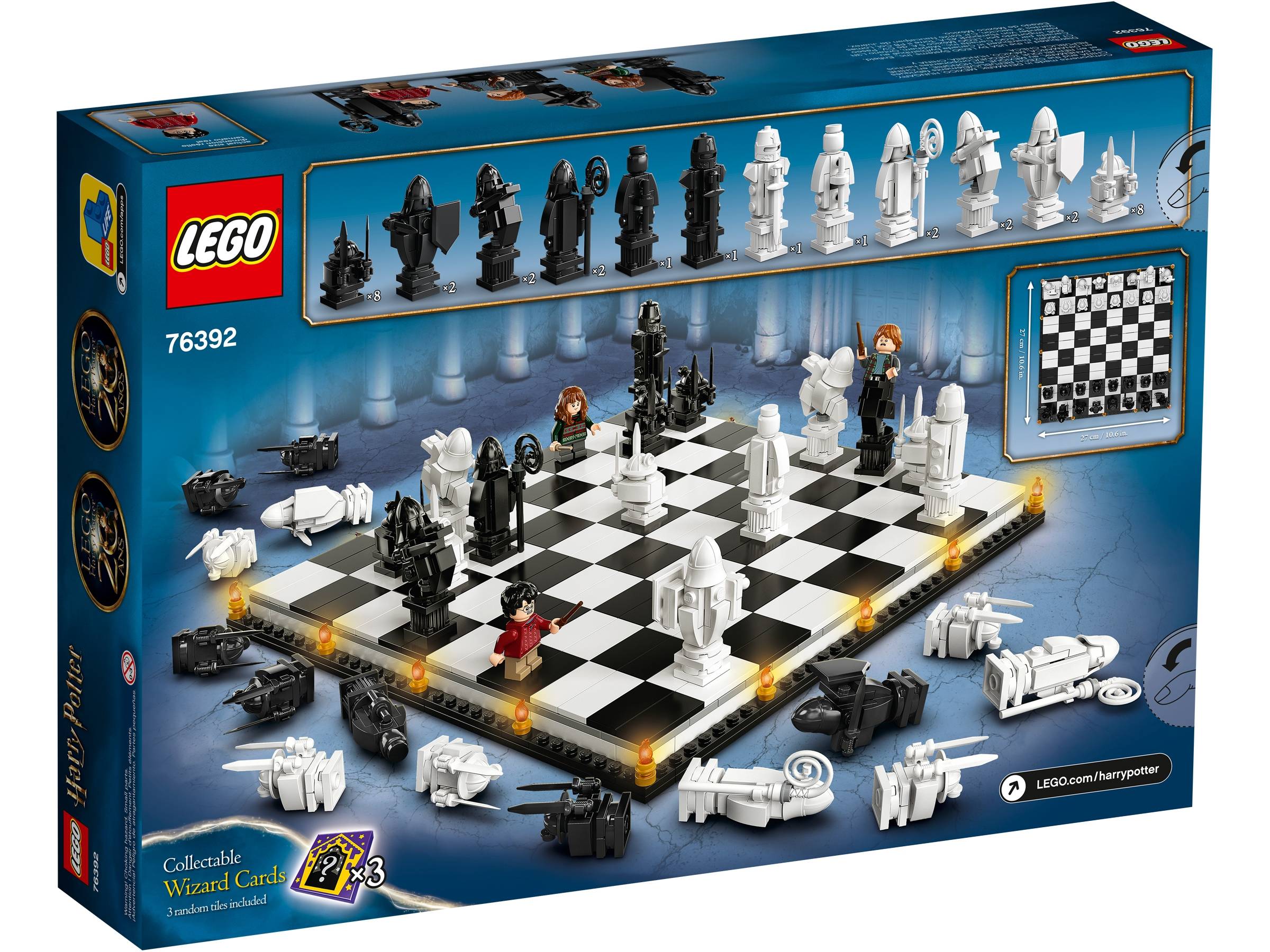 An upgraded play with LEGO Hogwarts Wizard Chess 76392 Set